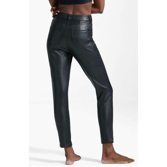 Commando Black Faux Leather Five-Pocket Pants Size Medium - Picture 4 of 13